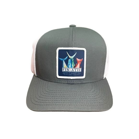 New Fin-Antic Fishing Snapback Hat - Picture 1 of 8